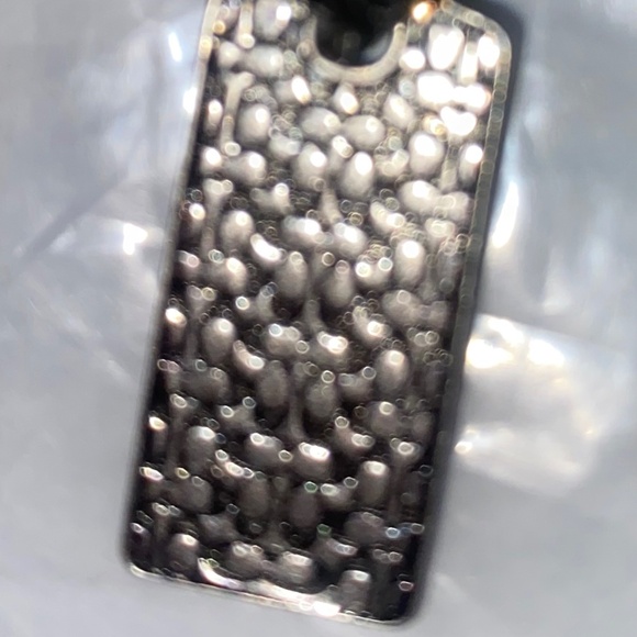 Sterling Silver Signature Hangtag Single Huggie Earring - Picture 11 of 11